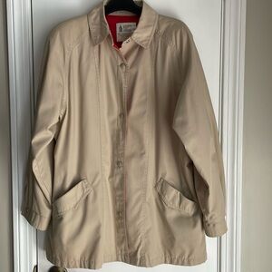 Vintage London Fog Tan Rain Jacket 14 Reg
